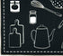 Carvapet 2 Piec Non-Slip Kitchen Rug TPR Non-Skid Backing Mat for Doorway Bathroom Runner Rug Set, Geometric Design (17"x48"+17"x24")