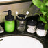 Mason Jar Bathroom Accessories Set 4 Pcs Black Soap Dispenser Toothbrush Holder Sets Rustic Farmhouse Decor