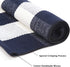 LEEVAN Cotton Buffalo Plaid Outdoor Rugs 2x4 ft Checkered Front Porch Rug Washable Woven Welcome Braided Door Mat for Layered Kitchen Farmhouse Bathroom Entryway Throw Carpet, Navy Blue and White