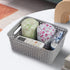 Cand Plastic Storage Baskets/Bins, 4-Pack, Gray