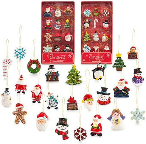 Kurt Adler Petite Treasures 12-Piece Miniature Ornaments Set, (4 Pack)