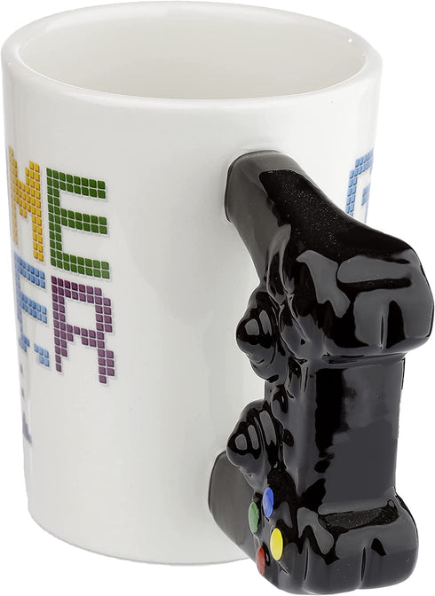 Puckator Game Controller Handle Mug Games Game Over Gaming Mug Console Remote