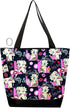 Betty Boop Canvas Shopping Bag with Coin Purse (Multi)
