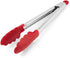 KitchenAid Silicone Stainless Steel Tongs, 10.26 Inch, Red