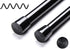 Blu-Pier Tech 1 Pack 5/8" Heavy Duty Spring Tension Rod, RV Tension Bars, Cupboard Rod Black 28 to 43 Inch,Black