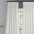 HPD Half Price Drapes Pleated Faux Silk Blackout Curtains For Bedroom Vintage Textured 25 X 96 (1 Panel), PDCH-KBS2BO-96-FP, Off White