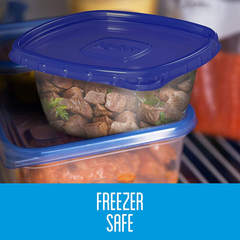 Ziploc Food Storage Meal Prep Containers Reusable for Kitchen Organization, Smart Snap Technology, Dishwasher Safe, Variety Pack, 20 Count