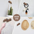 Wood Wall Hooks,4 Wooden Coat Hooks Wall Hangers, Wooden Wall Hat Hooks, Irregular Wooden Wall Hooks for Hanging Hats, Coats, Towels (Walnut)