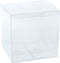 LaRibbons 10Pcs PET Clear Box, Transparent Boxes, Candy Box, Clear Gift Boxes for Wedding, Party and Baby Shower Favors, 6" L x 6" W x 6" H