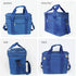 BLBL Insulated Cooler Bag,Collapsible fresh-keeping Bag, large Shopping Bags, Hot & Cold Food Delivery lunch lightweight, washable, Suitable for Camping, Picnic& Beach, Blue