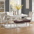 Fuloon Velvet Dining Room Bench Covers for Dining Room, Stretch Spandex upholstered Bench Slipcover, Removable Washable Bench Protectors ,Protector for Living Room, Bedroom, Kitchen (Coffee)