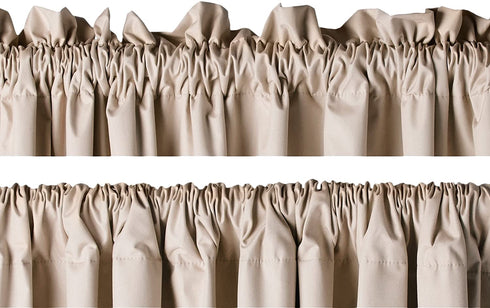 Amazon Basics Room Darkening Blackout Window Curtains with Tie Backs Set - 52 x 96-Inch, Taupe, 2 Panels