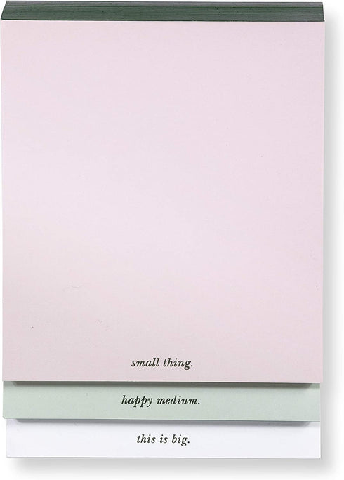 Kate Spade New York Stacked Desktop Notepad, Includes 3 Memo Pads with 75 Sheets, Colorblock