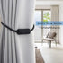 Porlau 4 Pack Strong Magnetic Curtain Tiebacks Outdoor Elegant Decorative Tie Backs Modern Rope Tiebacks for Drapes Window Curtain Holdbacks for Draperies- Black