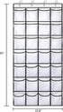 REGELETO Over the Door Shoe Organzier with 28 Large Pocket, Hanging Shoe Rack for Door Large Capacity Shoe Organizer Holder with 4 Metal Hooks (28 Pockets)