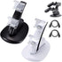 2 Pack PS4 Controller Charger, Playstation 4 / PS4 / PS4 Pro / PS4 Slim Controller Charging Dock Stand Stations with Dual Micro USB Fast Charging & LED Indicator (Black & White)