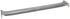 Aviditi BAR20 Wardrobe Hanger Bar, 20" Length, Silver (1 Each)