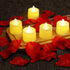 B2LOVER 24 Packs Flameless Candles with 1000 Packs Artificial Rose Petals for Romantic Night,Battery Operated Led Candles Valentine's Day Wedding Table Party Anniversary Decor