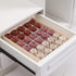 Qozary 30 Cells or 20 Cells Sock Organizer with Solid Bottom, Underwear Organizer Drawer Dividers, Closet Organizer and Storage Box for Storing Panties, Lingerie, Undergarment, Underwear