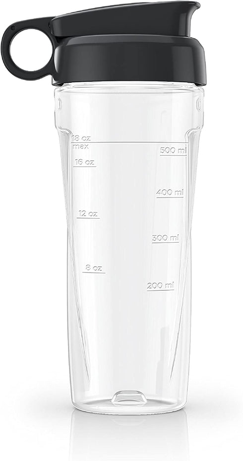 BLACK+DECKER PowerCrush Personal Blender Jar with Travel Lid, Clear, PBJ1650