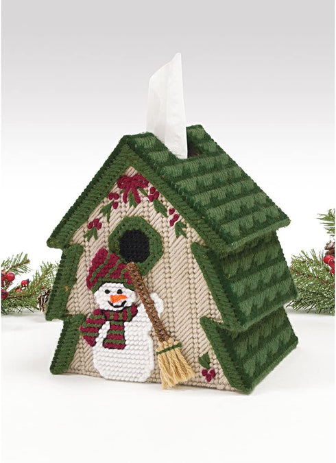 Mary Maxim Tree Plastic Canvas Tissue Box Kit, 5"