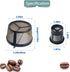Reusable Mesh Ground Coffee Filter Basket Compatible with K-Duo Essentials and for K-Duo Brewers Machine, Coffee Cup Pod for K Cup and Cleaning Brush
