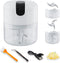 HeezeeBeezee Portable Electric Mini Garlic Chopper-Small Wireless Food Processor, Herb Grinder with USB Charging, Used for Ginger, Onion, Pepper, Vegetables, Meat, Herbs (3.4oz & 8.5oz Bowls), White