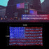 American Flag Lights, 6.56ft x 3.28ft Red White Blue Led Flag Lights, 390 LED Flag Net Lights with 8 Modes for Independence Day, Memorial Day, Christmas Day, Festival Decorations