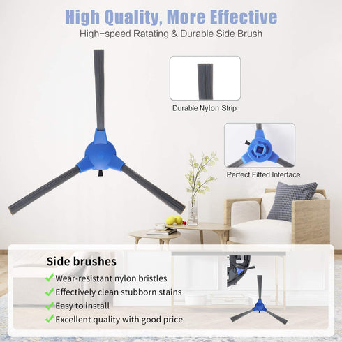 LesinaVac Replacement Parts Accessories for Goovi 1600PA D380 D382,Coredy R3500 R3500S R550(R500+) R650 R600 R700 R750,iMartine C800 D900 D900C, DeenKee DK600, Bagotte BG600 Robot Vacuum