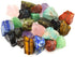 UU UNIHOM 3 lbs Bulk Rough Madagascar Stones Mix - Large 1" Natural Raw Stones Crystal for Tumbling, Cabbing, Fountain Rocks, Decoration,Polishing, Wire Wrapping, Wicca & Reiki Crystal Healing
