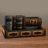 Tosnail Decorative Wooden Pencil Holders Desk Organizer - Library Book Design