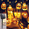 Yostyle Halloween Decor Pumpkin String Lights, Solar String Light,20ft 30 LED Outdoor Decorative Lights for Patio, Garden, Gate, Yard, Halloween Christmas Decoration (IP65 Waterproof,Warm White)