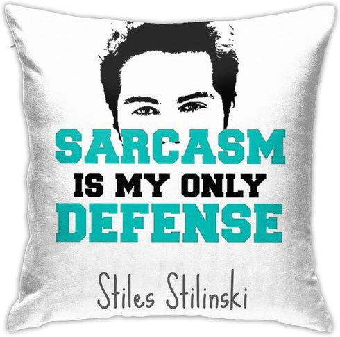 KIILA Teen Wolf Stiles Stilinski Home Decorative Throw Pillow Cases Sofa Couch Cushion Throw Pillow Covers 18x18 Inch