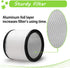 Aoydr Filter Replacement 90304 90350 90333 Compatible with Shop-Vac 5 Gallon Up Wet/Dry Vacuum Cleaners (1+1 Lid)