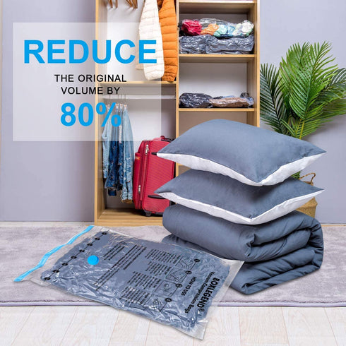 BoxLegend Space Saver Bags, Vacuum Storage Bags (8 x Jumbo), Vacuum Compression Bags for Comforters Blankets Clothes Pillows Travel.