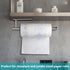 2 Pakc Stainless Steel Paper Towel Holder Under Cabinet, Self Adhesive Wall Mount Paper Towel Holder for Kitchen, Under Counter Paper Roll Rack for Bathroom-Silver
