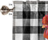 Plelat Window Valance,Farm Rooster Snuflower Black and White Buffalo Plaid Window Curtain,Thermal Insulated Rod Pocket Cutain Valance for Living Room Bedroom Laundry Room,54x18 Inch
