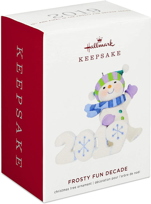 Hallmark Keepsake Christmas Ornament 2019 Year Dated Frosty Fun Decade Snowman