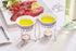 Nantucket Seafood Nautical Seafood Butter Warmer Cups, Set of 2, White