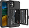 iPhone 11 Wallet Case - WeLoveCase Defender Wallet Credit Card Holder Cover with Hidden Mirror Three Layer Shockproof Heavy Duty Protection All-Round Armor Protective Case for iPhone 11 Black
