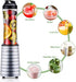 La Reveuse Smoothies Blender 300 Watt with 18 oz BPA Free Portable Travel Sports Bottle (Silver)