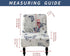 Armless Chair Slipcover Removable Armless Accent Chair Covers Washable Chair Slipcovers Furniture Protector Covers for Living Dining Room Hotel Armless Accent Chair