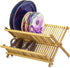 TB Home Folding Bamboo Dish Drying Rack