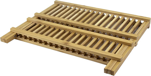 TB Home Folding Bamboo Dish Drying Rack