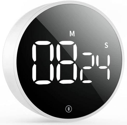VOCOO Digital Kitchen Timer - Magnetic Countdown Countup Timer with Large LED Display Volume Adjustable, Easy for Cooking and for Seniors and Kids to Use