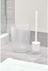 iDesign Finn BPA-Free Plastic Round Waste Basket - 7.64" x 7.64" x 10", Clear