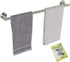TocTen Bath Towel Bar - Thicken SUS304 Stainless Steel Towel Rack for Bathroom with 4 S Hooks, Bathroom Accessories Towel Rod Heavy Duty Wall Mounted Towel Holder (24IN, Brushed Nickel)