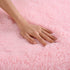 DweIke Pink Round Rug for Girls Room,Fluffy Circle Rug 4'X4' for Bedroom,Cute Circular Carpet Home Decor,Round Fluffy Soft Area Rugs for Dorm,4ft Pink