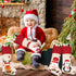 Dreampark Christmas Stockings 4 Pcs - 18" Large Xmas Stockings - Santa Snowman Reindeer Penguin for Christmas - Decorations Home Party Supplies & Kids Gifts