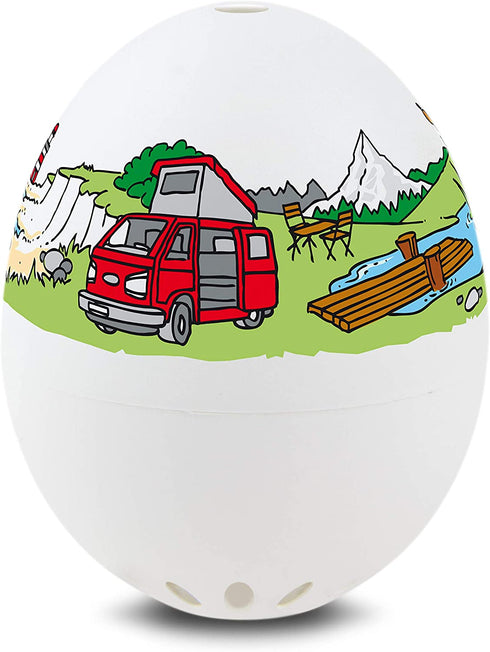 Brainstream BeepEgg Cook Perfect Soft, Medium, or Hard Boiled Favorite Tunes Singing and Floating Egg Timer, Camping
